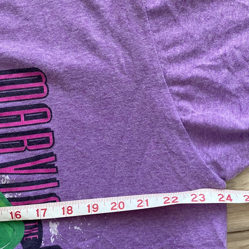 Marvin the Martian Womens XL Purple Tee Shirt. EUC. Unisex. Looney Toons. WB. - Picture 11 of 12